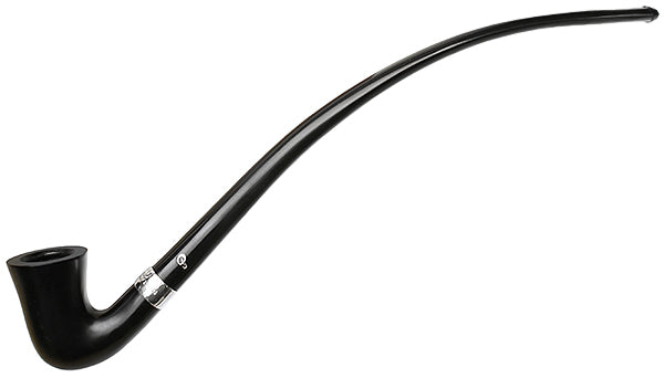 Peterson Pipes Churchwarden Ebony Silver Mounted Calabash Fishtail