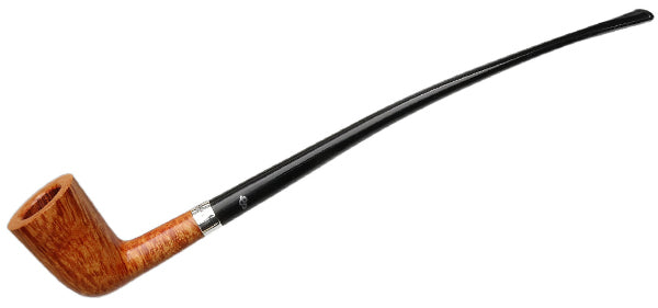 Peterson Pipes Churchwarden Natural Silver Mounted Dublin Fishtail