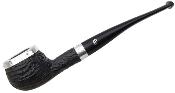 Peterson Pipes Silver Cap Sandblasted (406) Fishtail