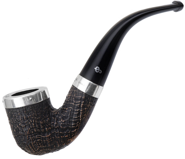 Peterson Pipes Silver Cap Sandblasted (338) Fishtail