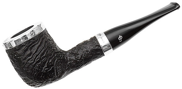 Peterson Pipes Silver Cap Sandblasted (107) Fishtail