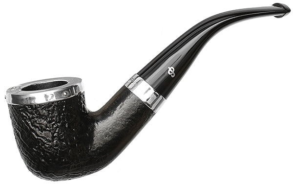 Peterson Pipes Silver Cap Sandblasted (01) Fishtail