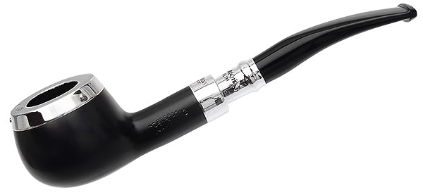 Peterson Pipes Ebony Spigot with Silver Cap (406) Fishtail