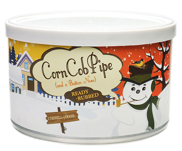 Cornell & Diehl Corn Cob Pipe and A Button Nose Ready Rubbed 2oz