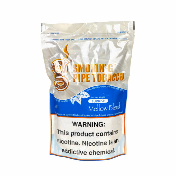 Smokin' G Turkish Mellow Pipe Tobacco 8oz bag