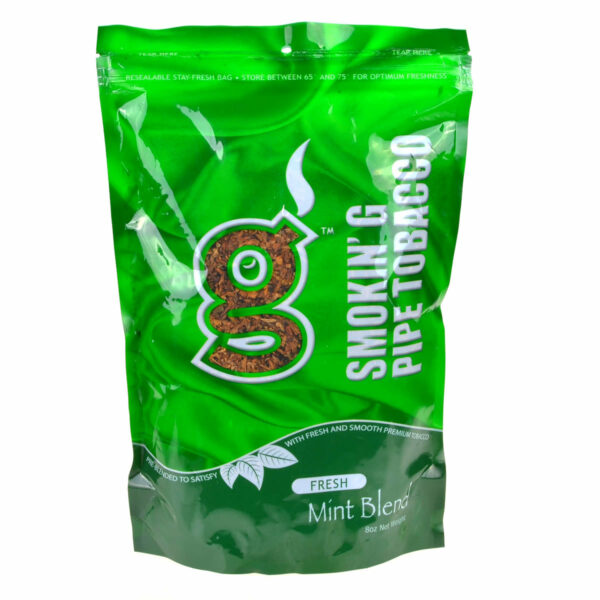 Smokin' G Fresh Mint Pipe Tobacco 8oz bag