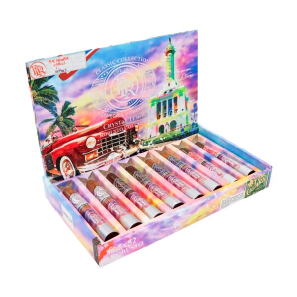 PDR 1878 Robusto Crystal Tubos 8-Cigars Sampler (5×52)