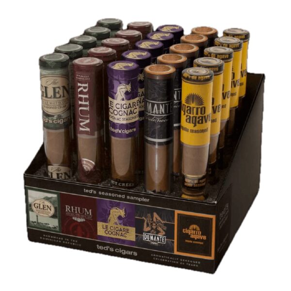 Ted's Seasoned 25-Cigar Sampler (6"x50)